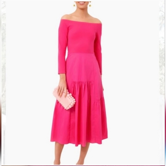 NWT Tuckernuck × Cameran Wimberly Eubanks-Camilla Pink Marissa Dress - Size Med - Picture 1 of 7